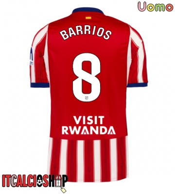 Atletico Madrid Pablo Barrios #8 Prima Maglia 2026-27 Manica Corta